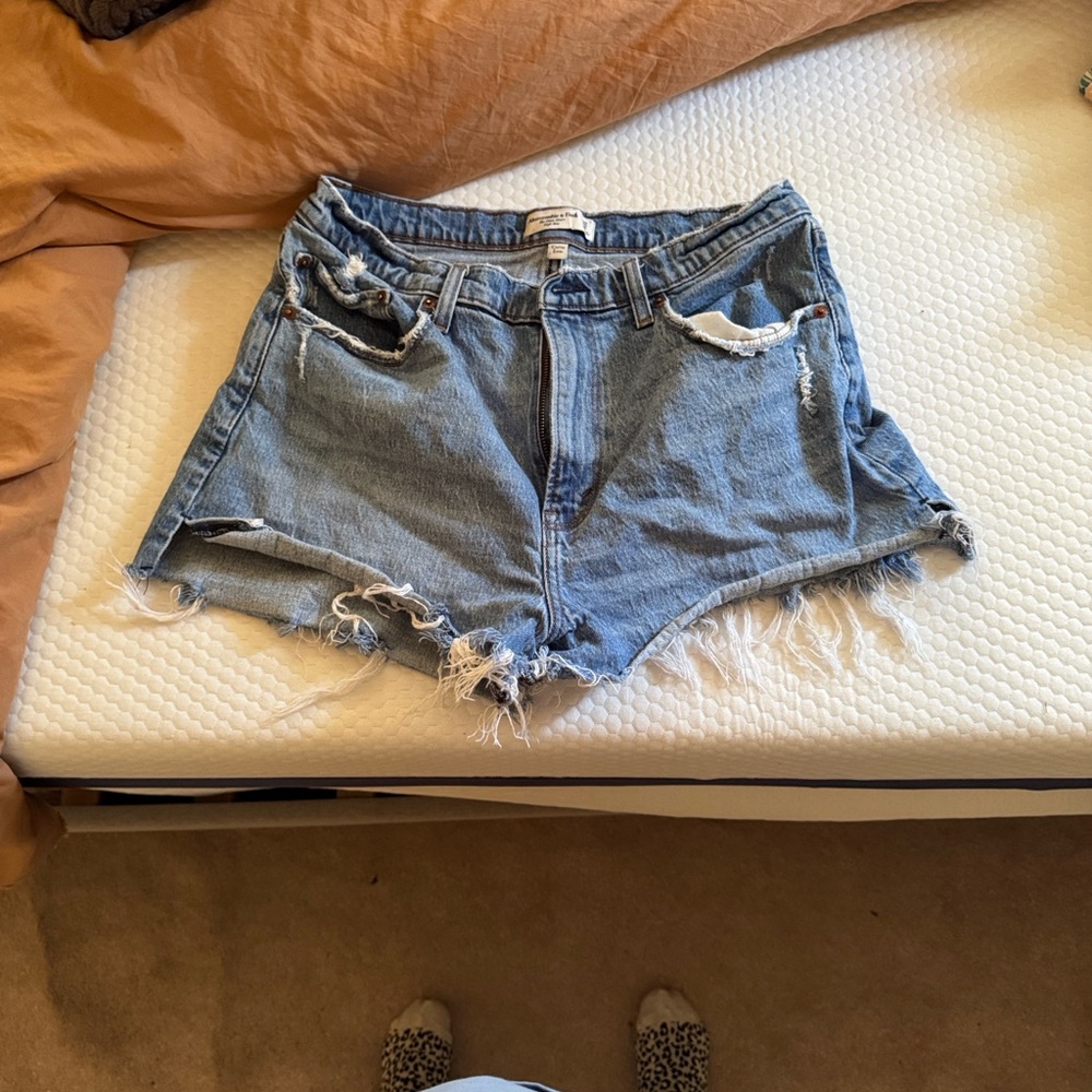 Abercrombie & Fitch Blue Jean Shorts